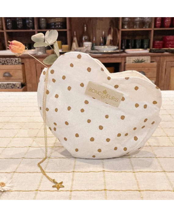 Pochette forme de coeur " Dots "