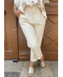 Pantalon cristal beige