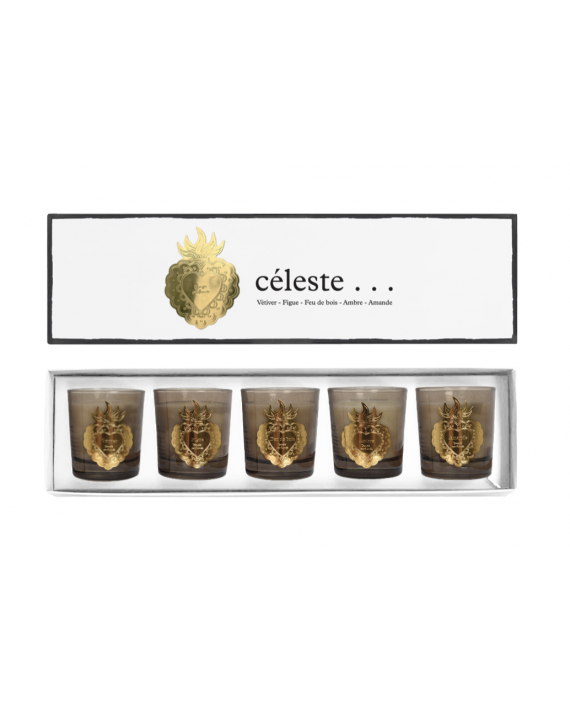 Coffret de 5 bougies Celeste