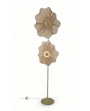 Lampadaire fleurs en rafia