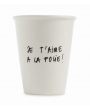 Gobelet / tasse je t'aime à la folie new