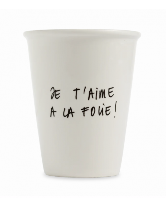 Gobelet / tasse je t'aime à la folie new