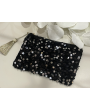 Pochette sequins noirs