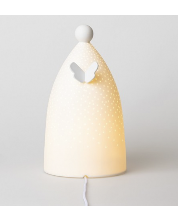 Lampe ange en porcelaine