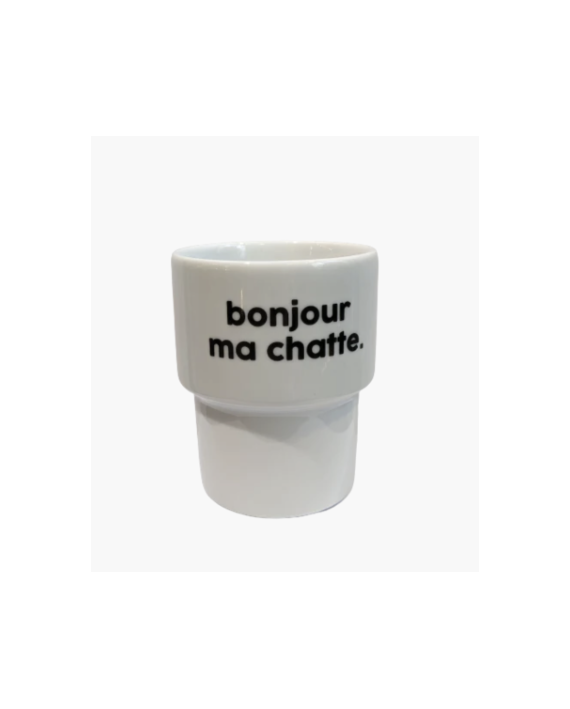 Gobelet / tasse / mug bonjour ma chatte