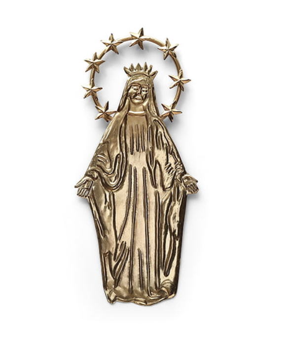 vierge miraculeuse ex voto or