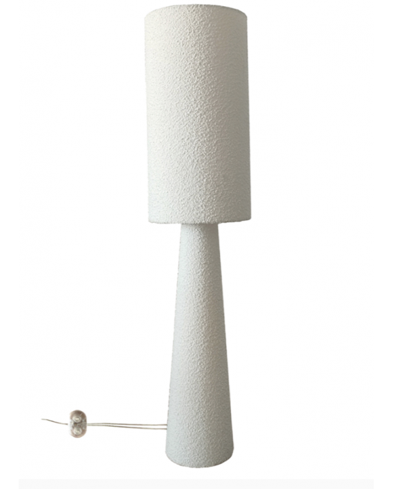 lampadaire bouclette blanc