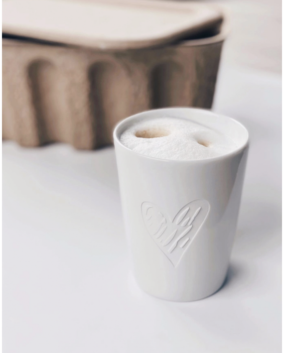 mug avec gravure coeur en porcelaine