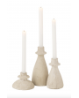 Set de 3 Chandeliers / bougeoirs Agora Terra Beige